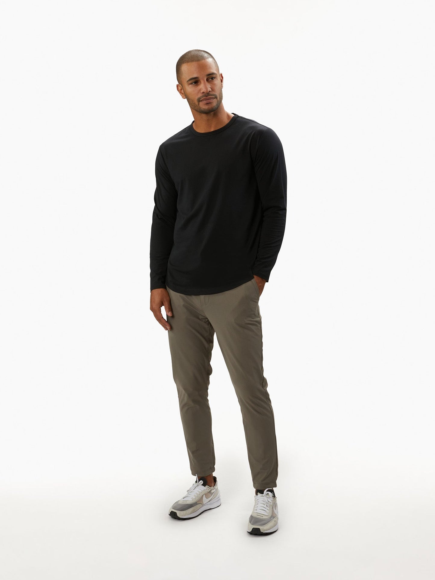AO Universal Long Sleeve Curve-Hem Tee
