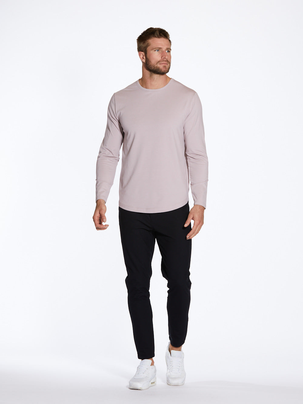 AO Universal Long Sleeve Curve-Hem Tee